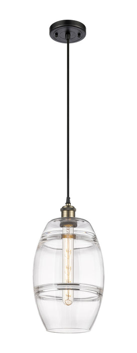 Innovations 516-1P-BAB-G557-8CL One Light Mini Pendant, Black Antique Brass