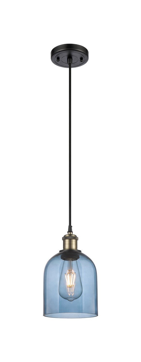 Innovations 516-1P-BAB-G558-6BL One Light Mini Pendant, Black Antique Brass