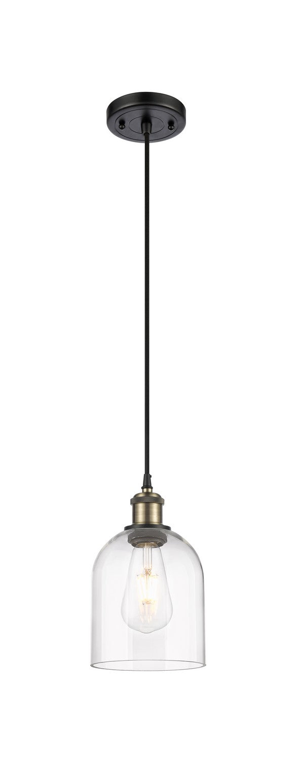 Innovations 516-1P-BAB-G558-6CL One Light Mini Pendant, Black Antique Brass