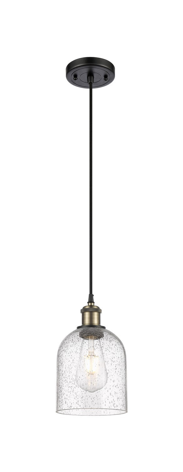 Innovations 516-1P-BAB-G558-6SDY One Light Mini Pendant, Black Antique Brass