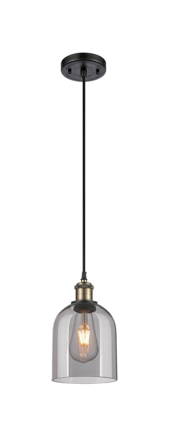 Innovations 516-1P-BAB-G558-6SM One Light Mini Pendant, Black Antique Brass