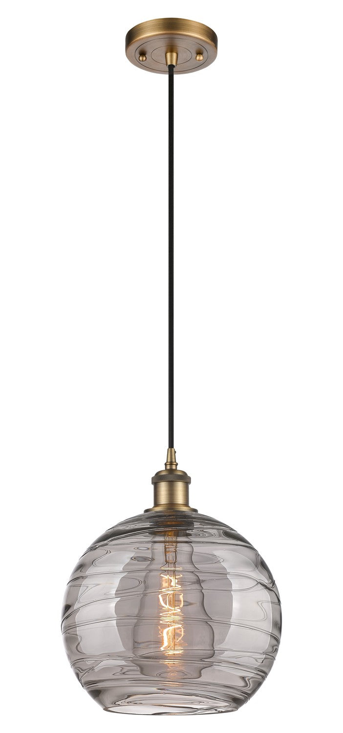 Innovations 516-1P-BB-G1213-10SM One Light Mini Pendant, Brushed Brass