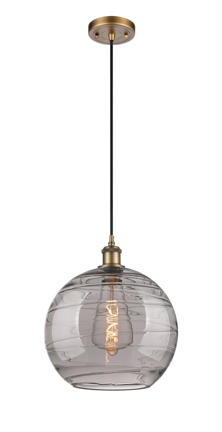 Innovations 516-1P-BB-G1213-12SM One Light Mini Pendant, Brushed Brass