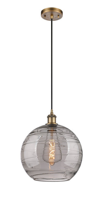 Innovations 516-1P-BB-G1213-12SM One Light Mini Pendant, Brushed Brass