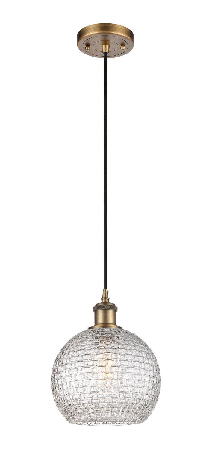 Innovations 516-1P-BB-G122C-8CL One Light Mini Pendant, Brushed Brass