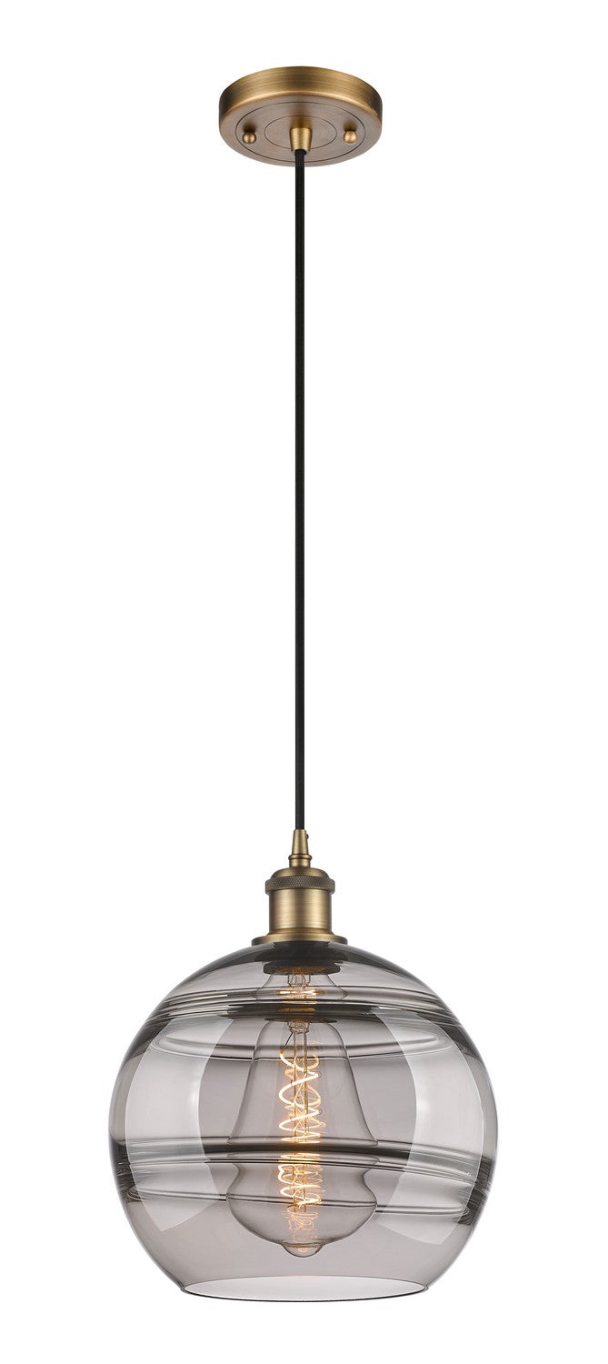 Innovations 516-1P-BB-G556-10SM One Light Mini Pendant, Brushed Brass