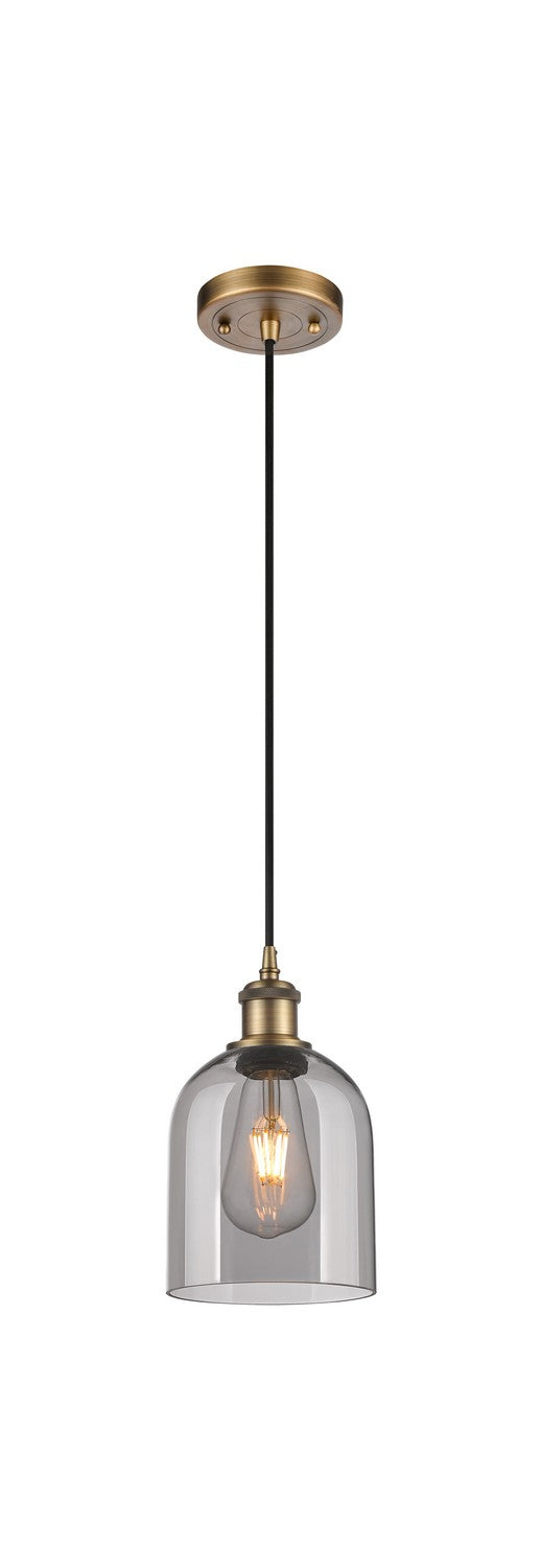 Innovations 516-1P-BB-G558-6SM One Light Mini Pendant, Brushed Brass