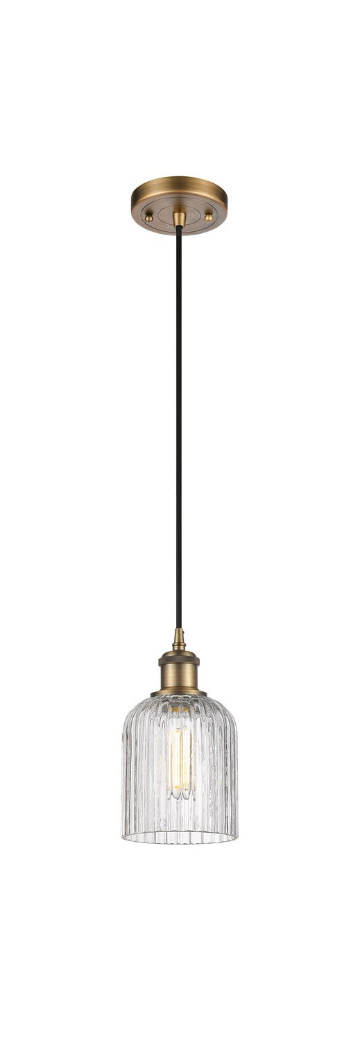Innovations 516-1P-BB-G559-5CL One Light Mini Pendant, Brushed Brass