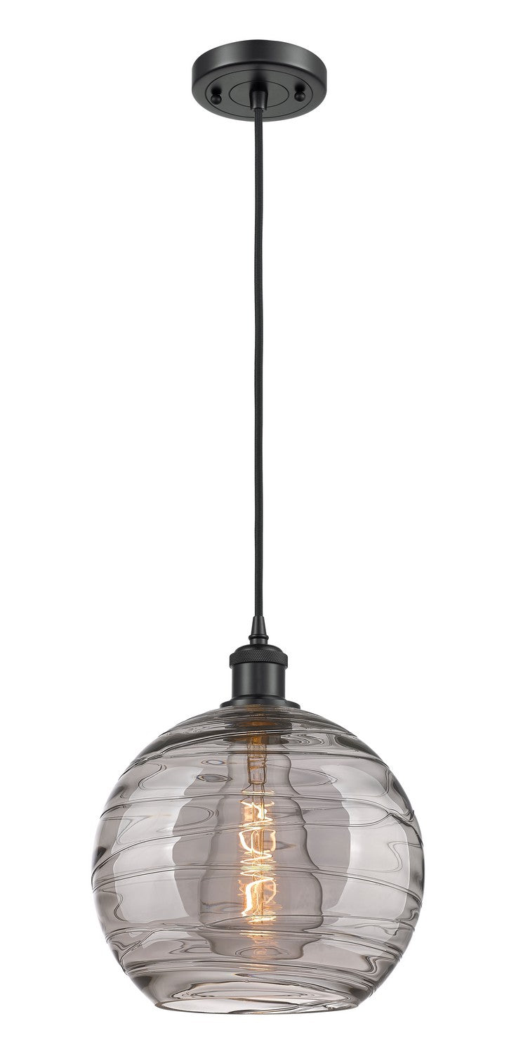 Innovations 516-1P-BK-G1213-10SM One Light Mini Pendant, Matte Black