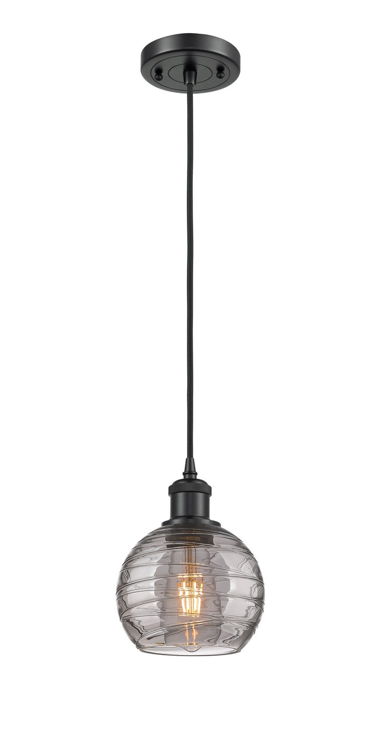 Innovations 516-1P-BK-G1213-6SM One Light Mini Pendant, Matte Black