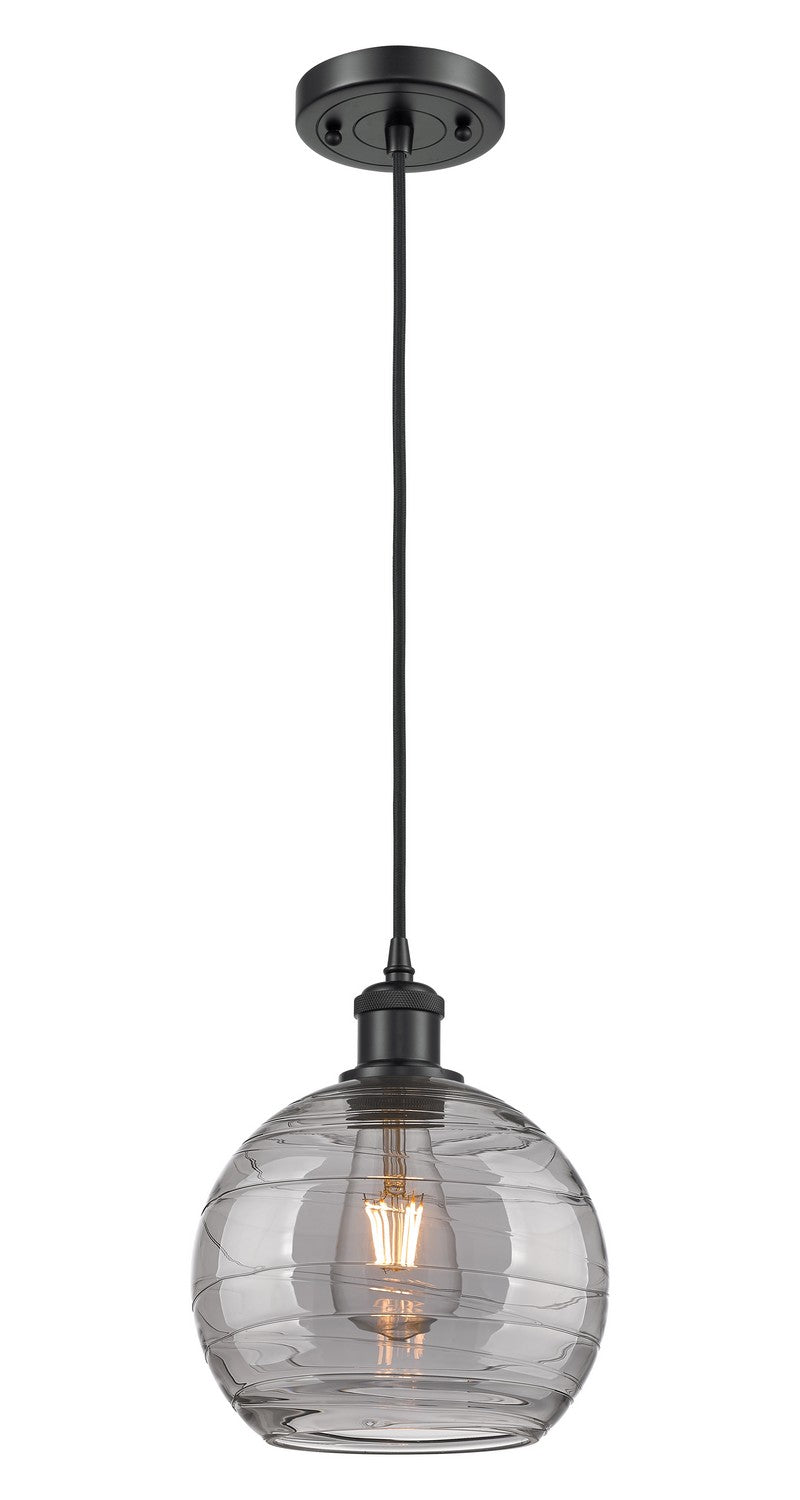 Innovations 516-1P-BK-G1213-8SM One Light Mini Pendant, Matte Black