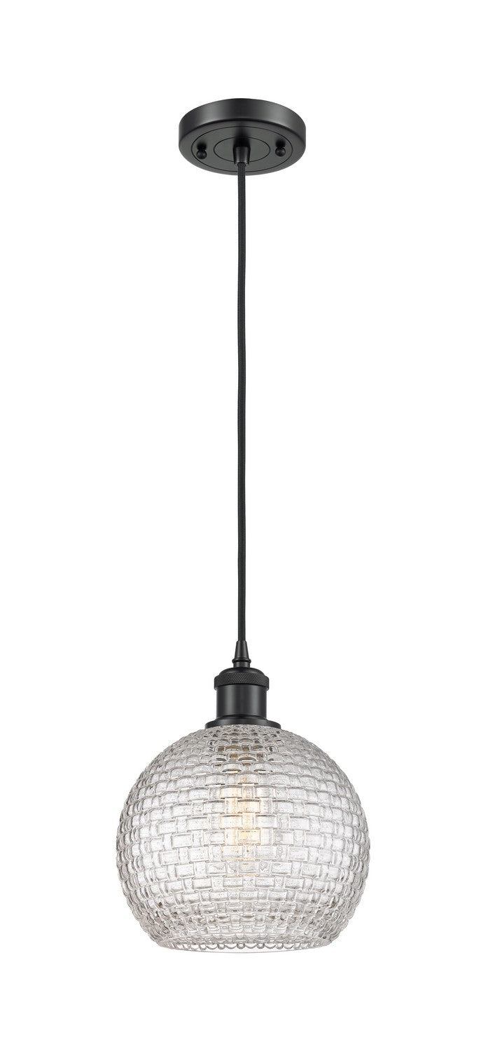 Innovations 516-1P-BK-G122C-8CL One Light Mini Pendant, Matte Black