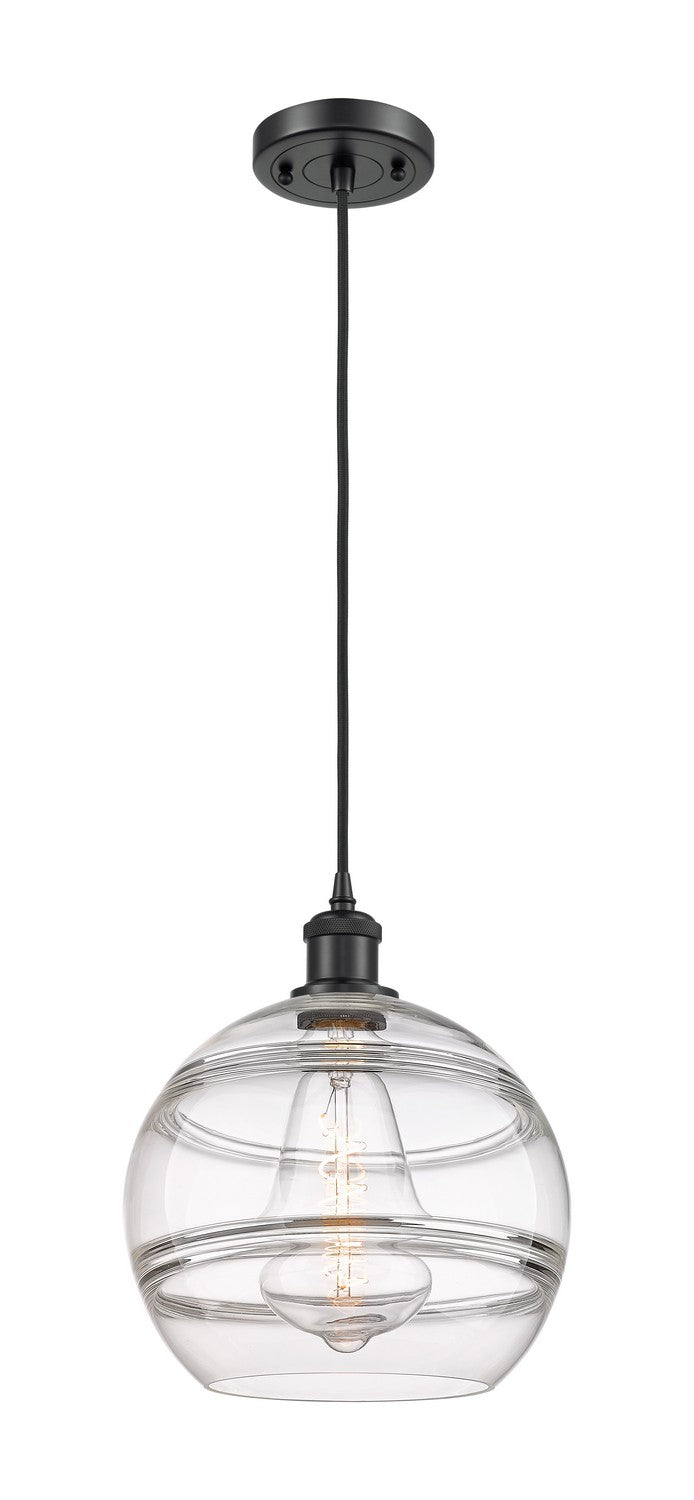Innovations 516-1P-BK-G556-10CL One Light Mini Pendant, Matte Black