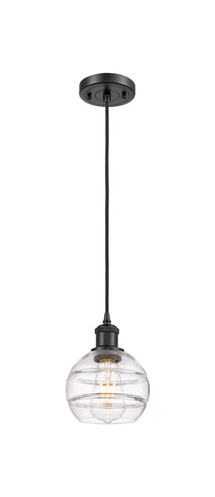 Innovations 516-1P-BK-G556-6CL One Light Mini Pendant, Matte Black