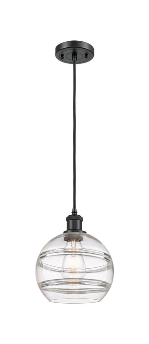 Innovations 516-1P-BK-G556-8CL One Light Mini Pendant, Matte Black
