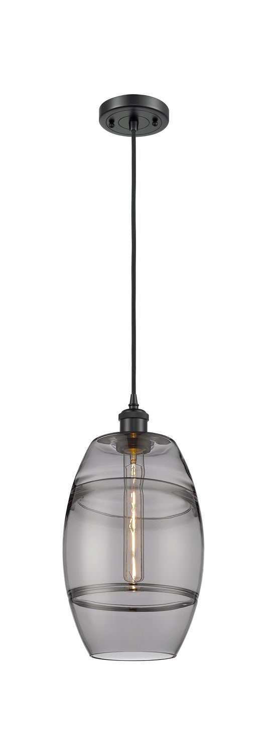 Innovations 516-1P-BK-G557-8SM One Light Mini Pendant, Matte Black