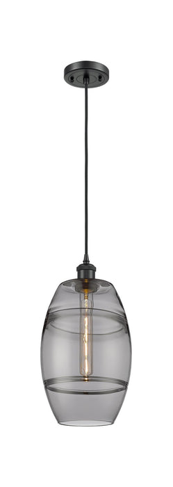 Innovations 516-1P-BK-G557-8SM One Light Mini Pendant, Matte Black