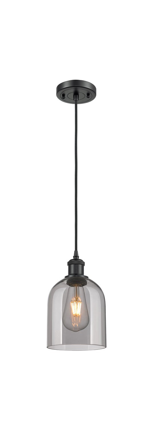 Innovations 516-1P-BK-G558-6SM One Light Mini Pendant, Matte Black
