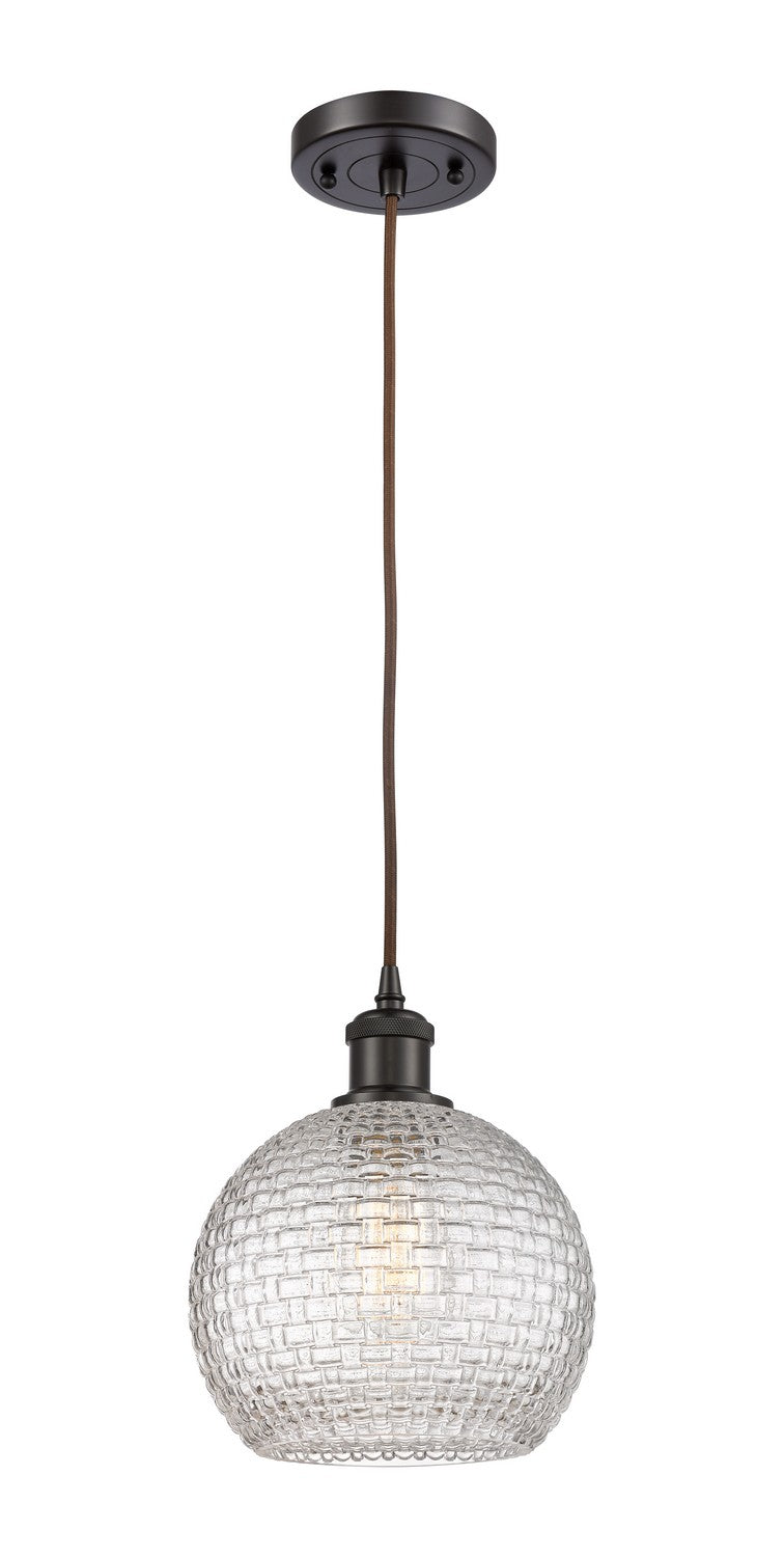 Innovations 516-1P-OB-G122C-8CL One Light Mini Pendant, Oil Rubbed Bronze