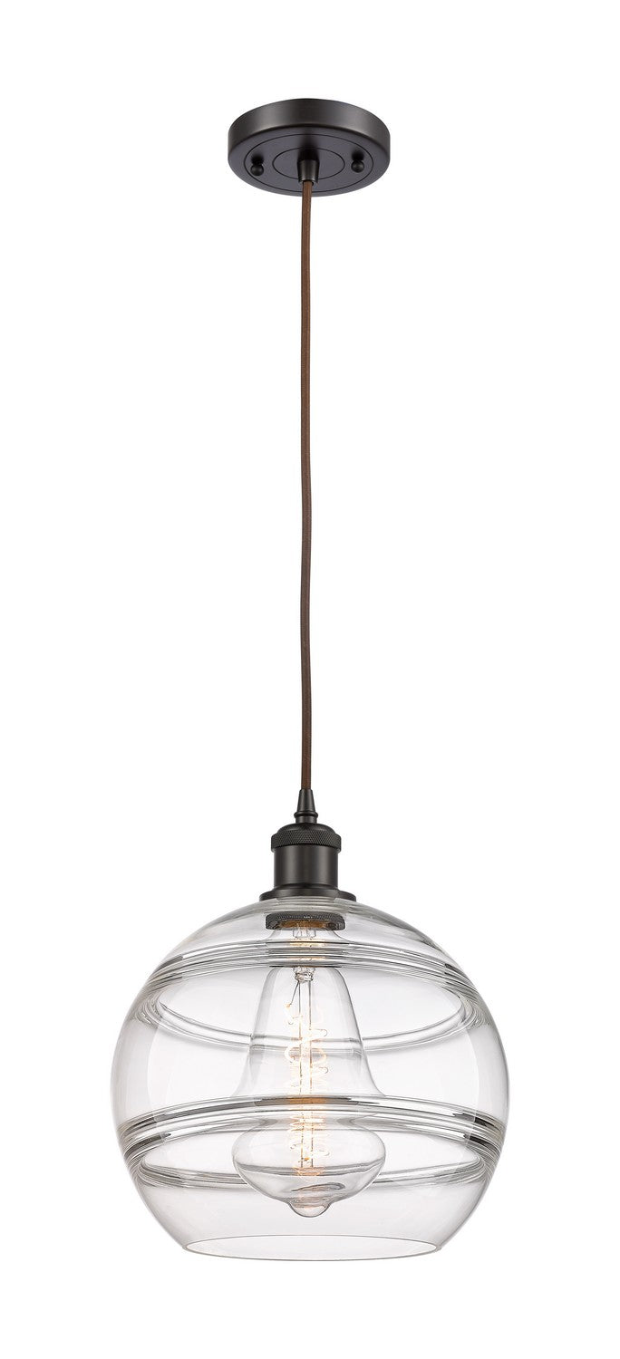 Innovations 516-1P-OB-G556-10CL One Light Mini Pendant, Oil Rubbed Bronze