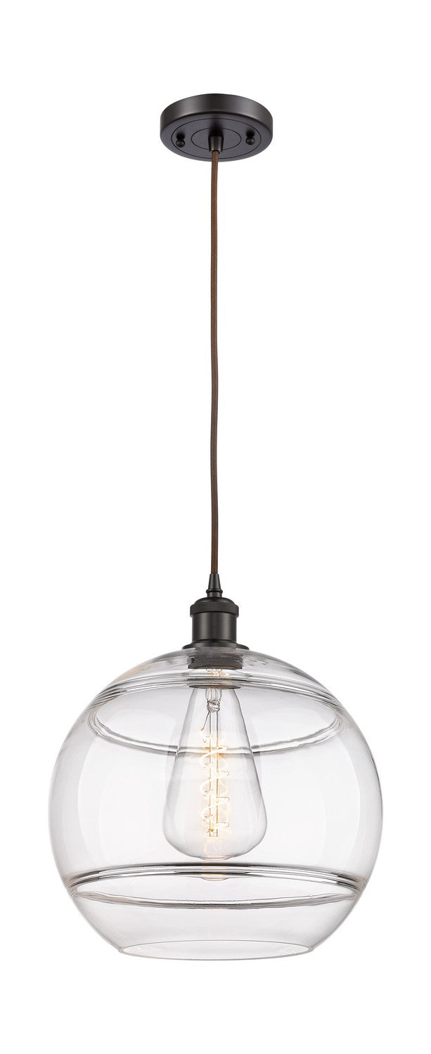 Innovations 516-1P-OB-G556-12CL One Light Mini Pendant, Oil Rubbed Bronze