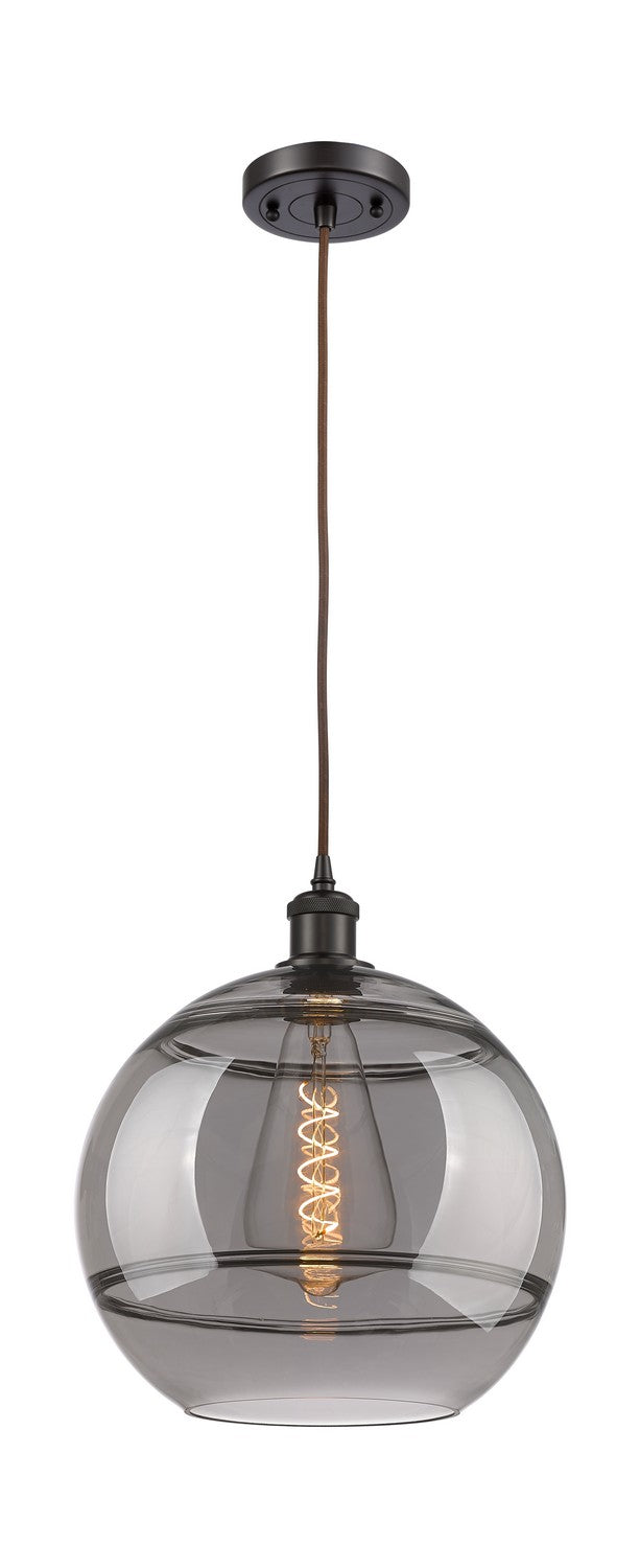 Innovations 516-1P-OB-G556-12SM One Light Mini Pendant, Oil Rubbed Bronze