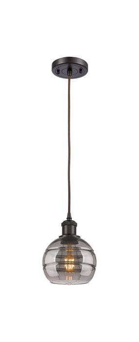 Innovations 516-1P-OB-G556-6SM One Light Mini Pendant, Oil Rubbed Bronze