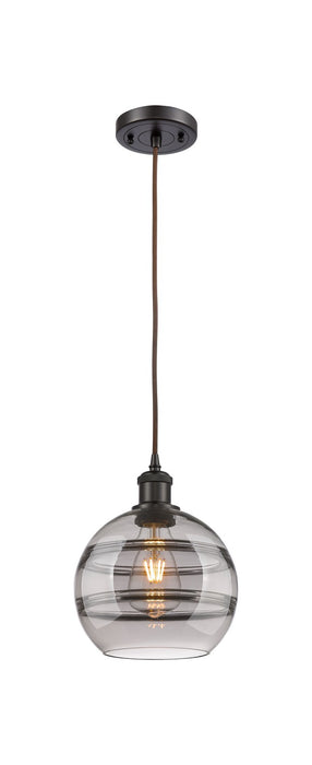 Innovations 516-1P-OB-G556-8SM One Light Mini Pendant, Oil Rubbed Bronze