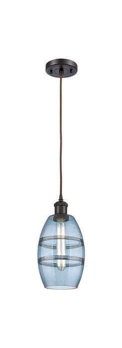 Innovations 516-1P-OB-G557-6BL One Light Mini Pendant, Oil Rubbed Bronze