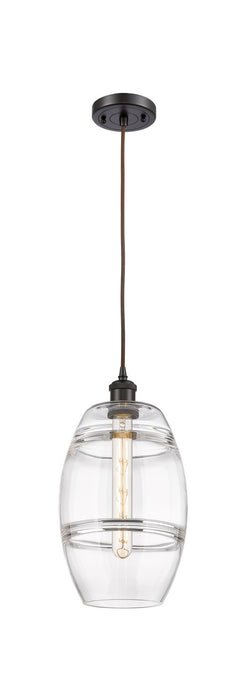 Innovations 516-1P-OB-G557-8CL One Light Mini Pendant, Oil Rubbed Bronze