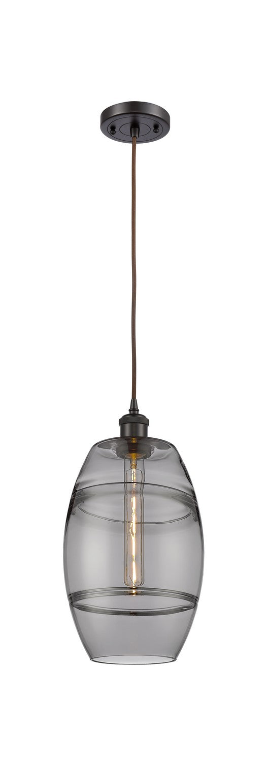 Innovations 516-1P-OB-G557-8SM One Light Mini Pendant, Oil Rubbed Bronze