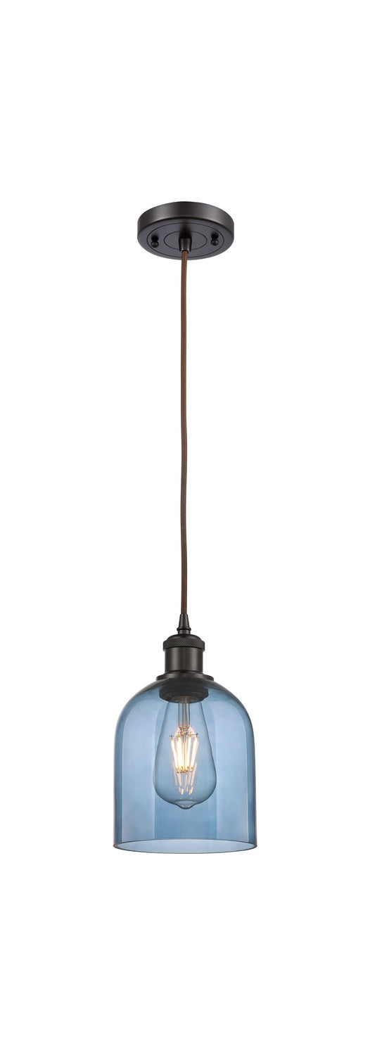 Innovations 516-1P-OB-G558-6BL One Light Mini Pendant, Oil Rubbed Bronze
