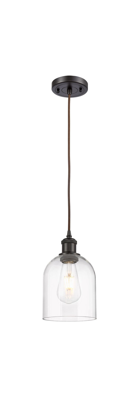 Innovations 516-1P-OB-G558-6CL One Light Mini Pendant, Oil Rubbed Bronze