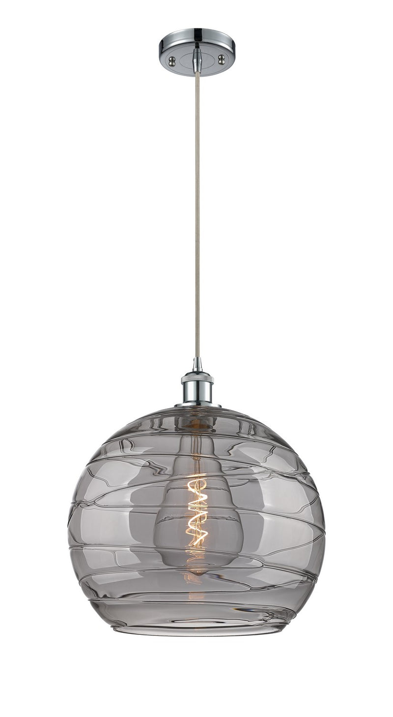 Innovations 516-1P-PC-G1213-14SM One Light Pendant, Polished Chrome