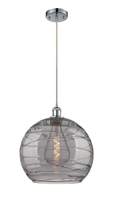 Innovations 516-1P-PC-G1213-14SM One Light Pendant, Polished Chrome
