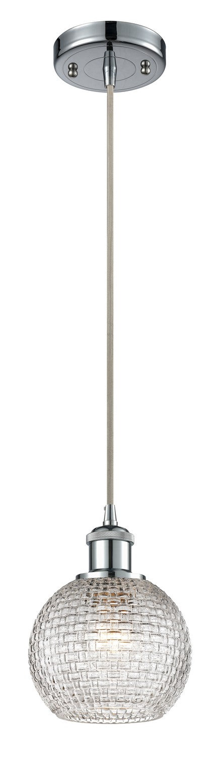 Innovations 516-1P-PC-G122C-6CL One Light Mini Pendant, Polished Chrome