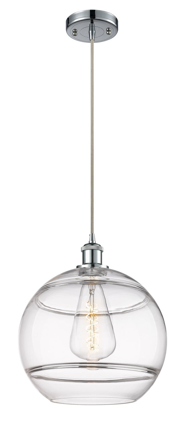 Innovations 516-1P-PC-G556-12CL One Light Mini Pendant, Polished Chrome