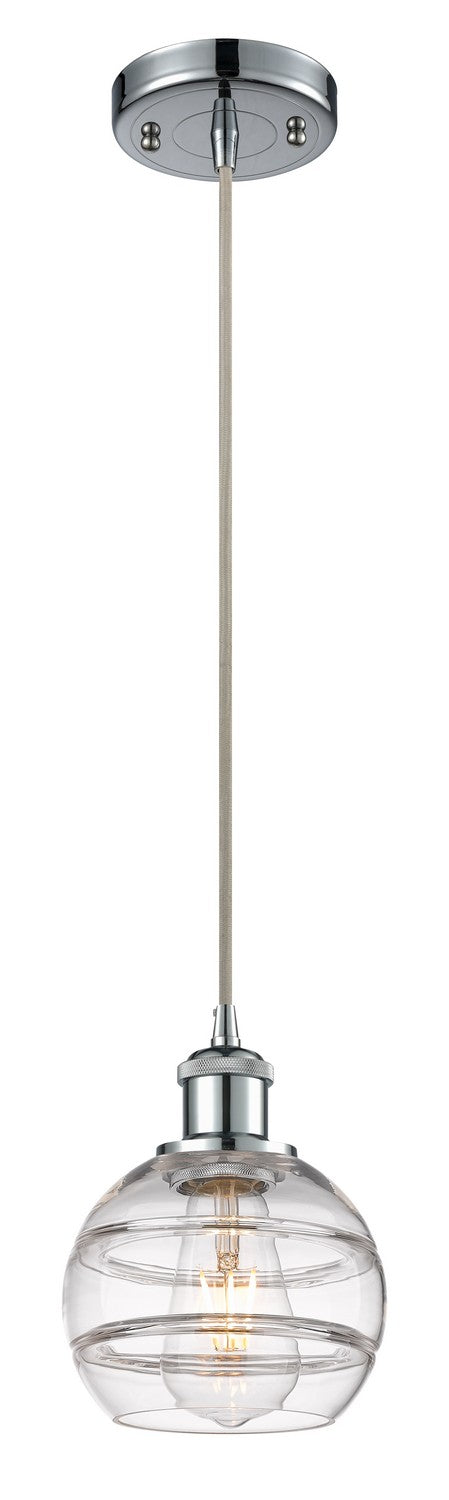 Innovations 516-1P-PC-G556-6CL One Light Mini Pendant, Polished Chrome