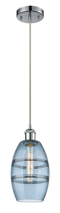 Innovations 516-1P-PC-G557-6BL One Light Mini Pendant, Polished Chrome