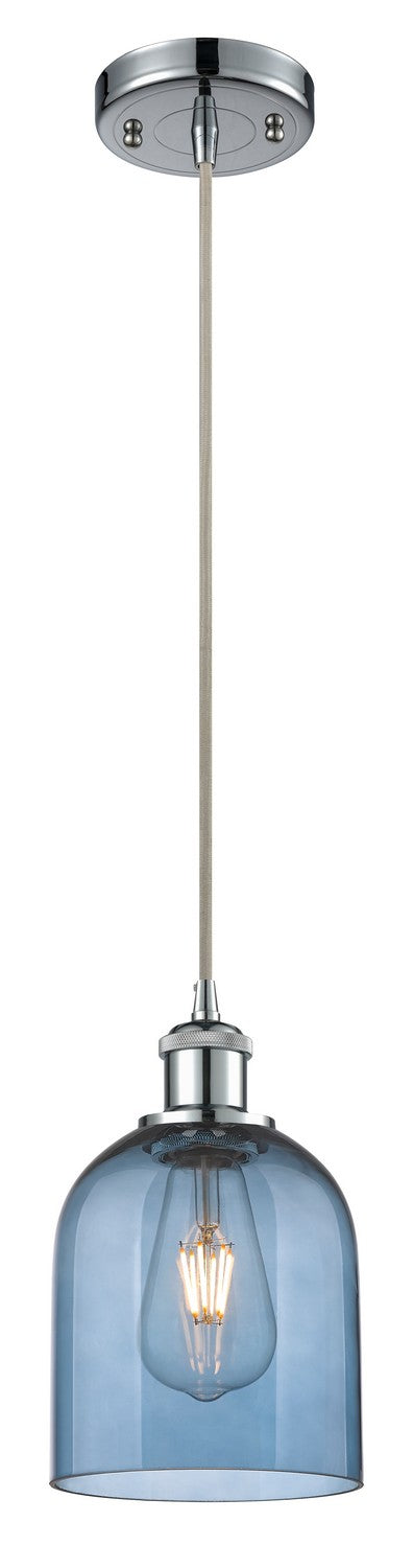 Innovations 516-1P-PC-G558-6BL One Light Mini Pendant, Polished Chrome