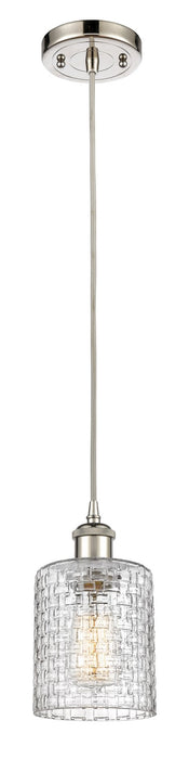 Innovations 516-1P-PN-G112C-5CL One Light Mini Pendant, Polished Nickel