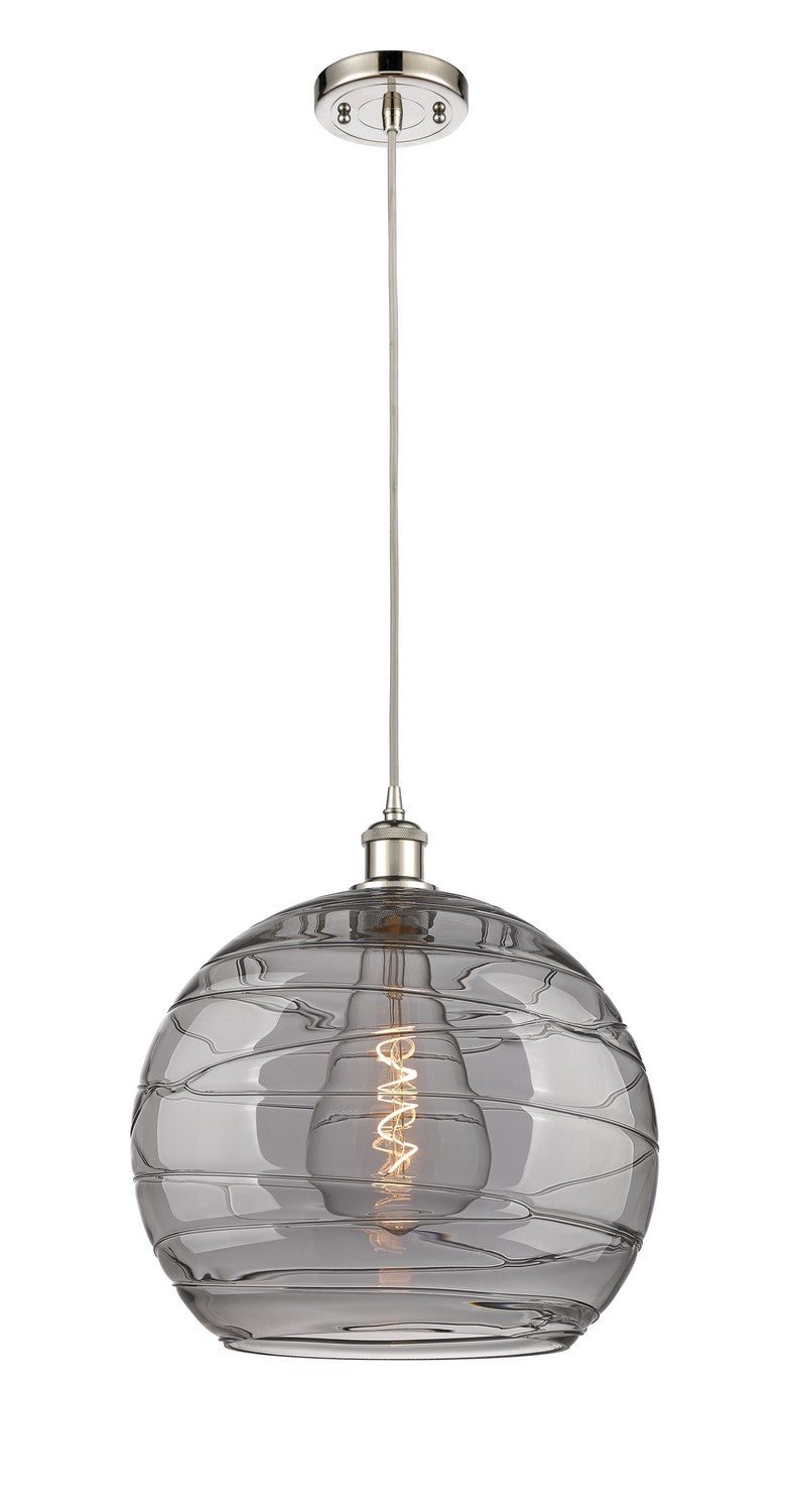Innovations 516-1P-PN-G1213-14SM One Light Pendant, Polished Nickel