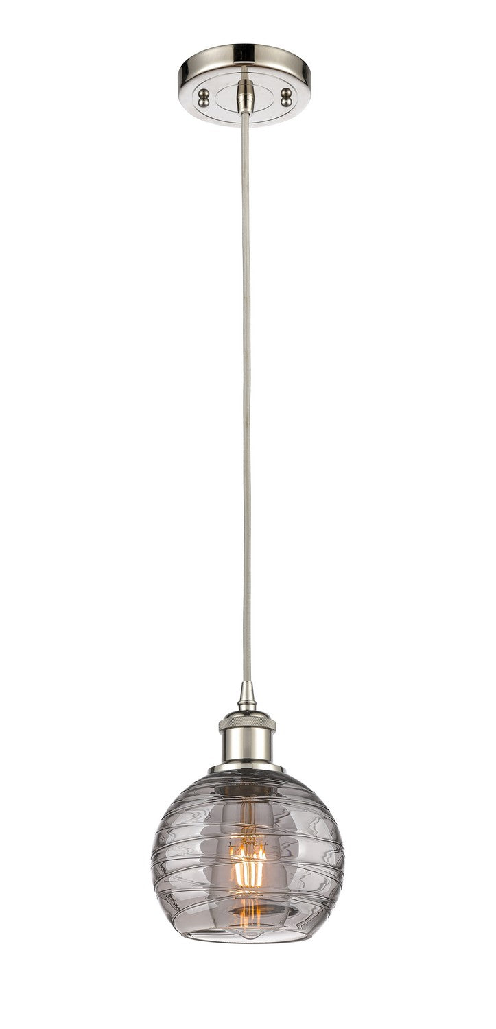 Innovations 516-1P-PN-G1213-6SM One Light Mini Pendant, Polished Nickel