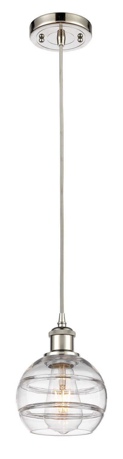 Innovations 516-1P-PN-G556-6CL One Light Mini Pendant, Polished Nickel