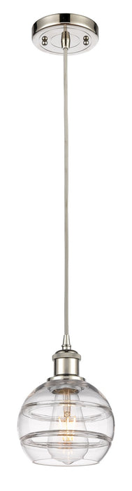 Innovations 516-1P-PN-G556-6CL One Light Mini Pendant, Polished Nickel