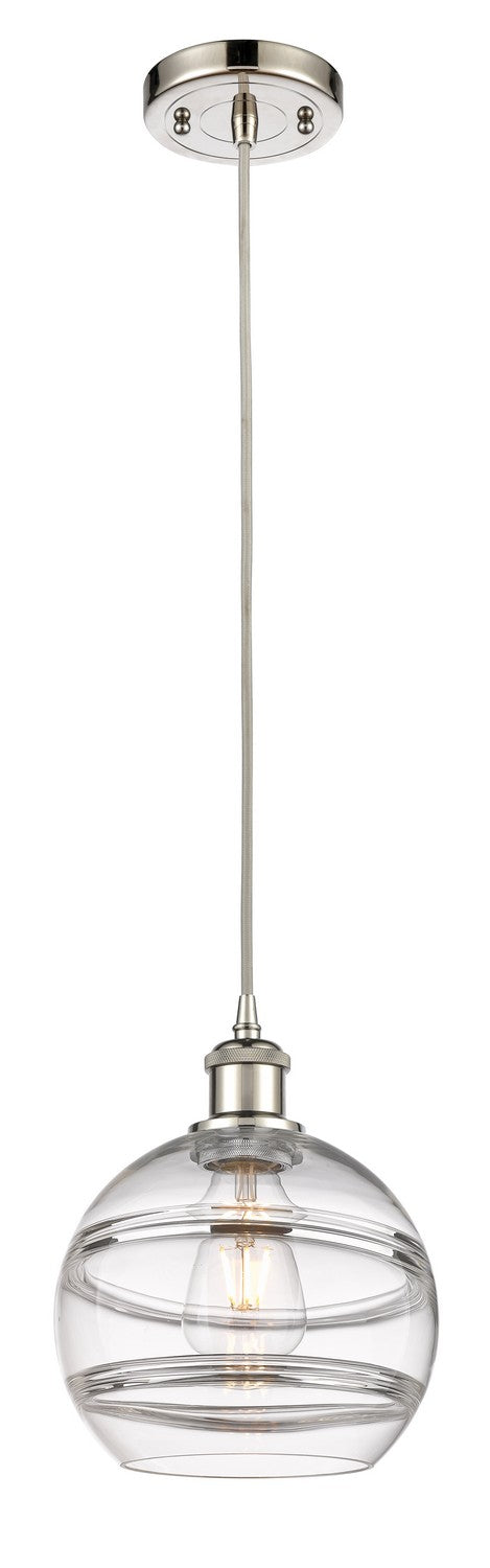 Innovations 516-1P-PN-G556-8CL One Light Mini Pendant, Polished Nickel