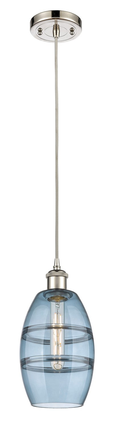 Innovations 516-1P-PN-G557-6BL One Light Mini Pendant, Polished Nickel