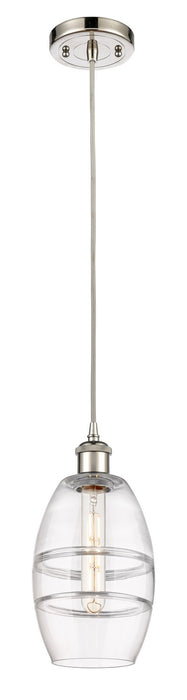 Innovations 516-1P-PN-G557-6CL One Light Mini Pendant, Polished Nickel