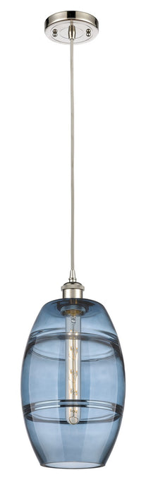 Innovations 516-1P-PN-G557-8BL One Light Mini Pendant, Polished Nickel