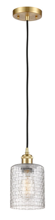 Innovations 516-1P-SG-G112C-5CL One Light Mini Pendant, Satin Gold